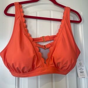 Orange Time & Tru Bikini Top